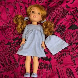 Wellie Wisher Doll with Blue Dress